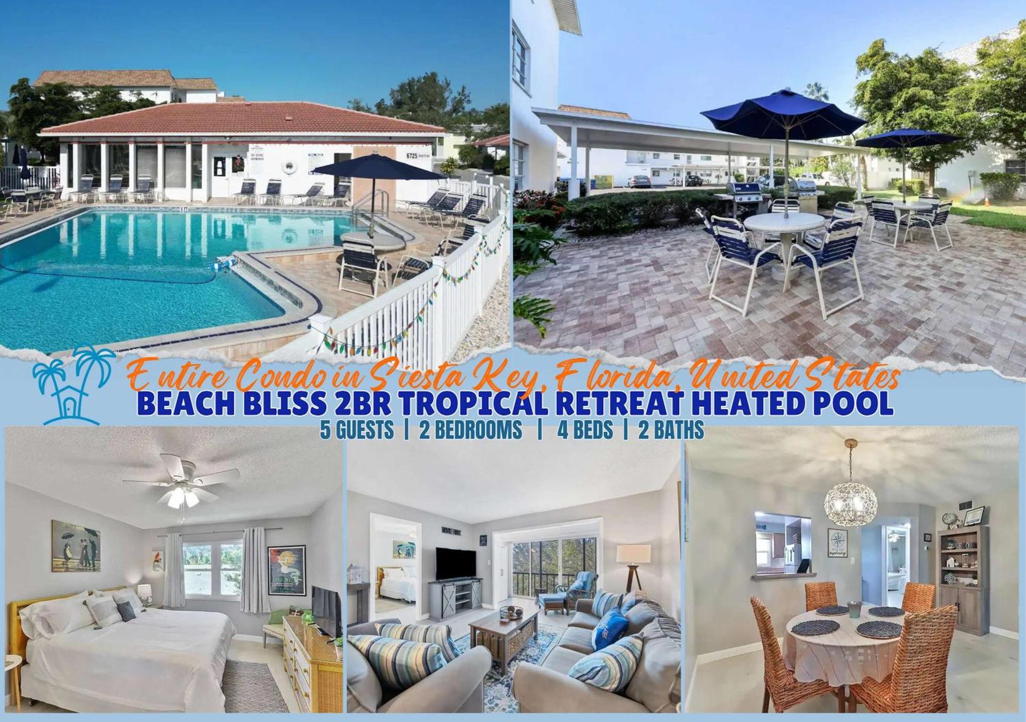 2 Bed 2 Bath Centrally Located On Siesta Key Villa Sarasota megye Kültér fotó